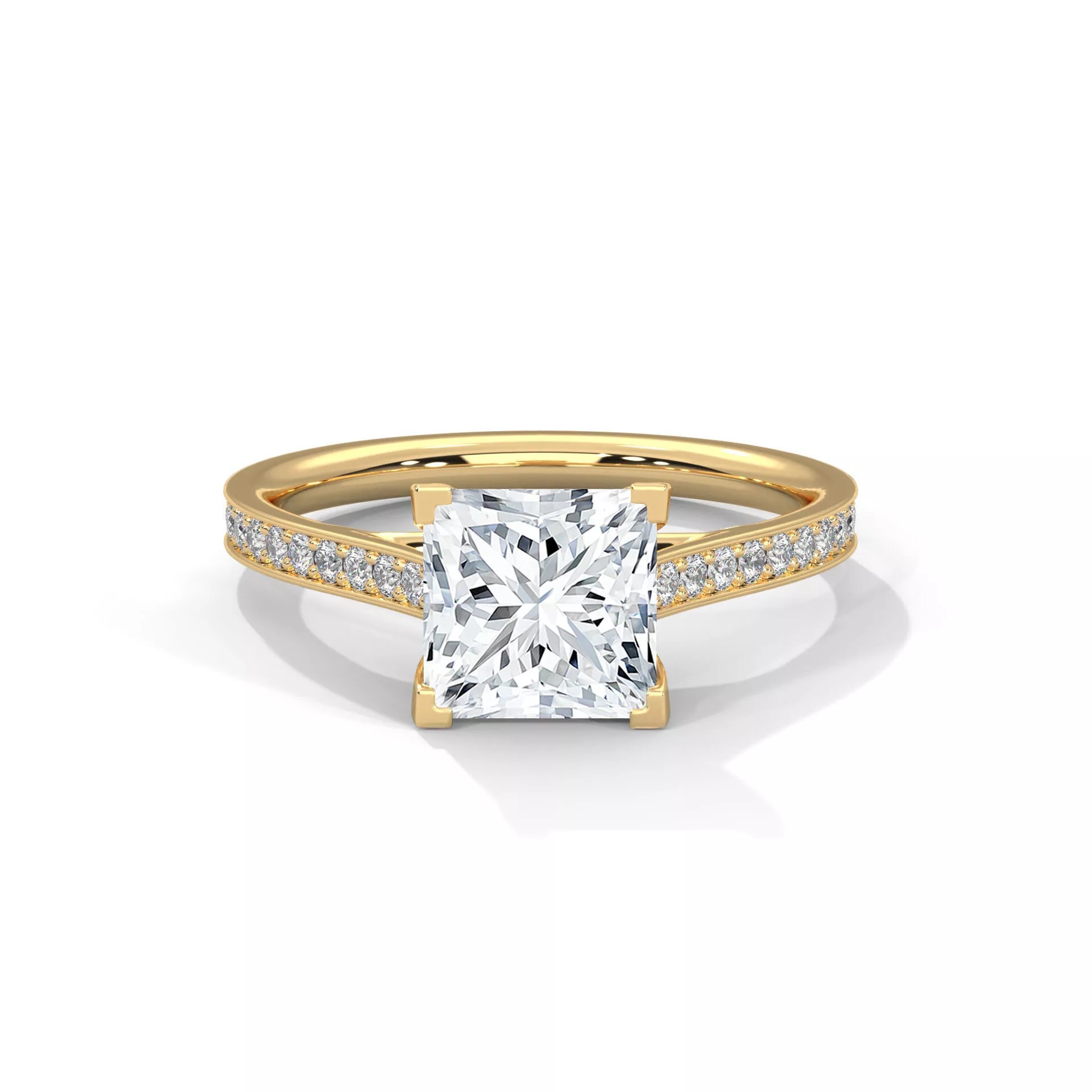 Classic Princess Cut Halo